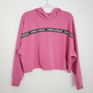 Pink Crop Hoodie Size Medium